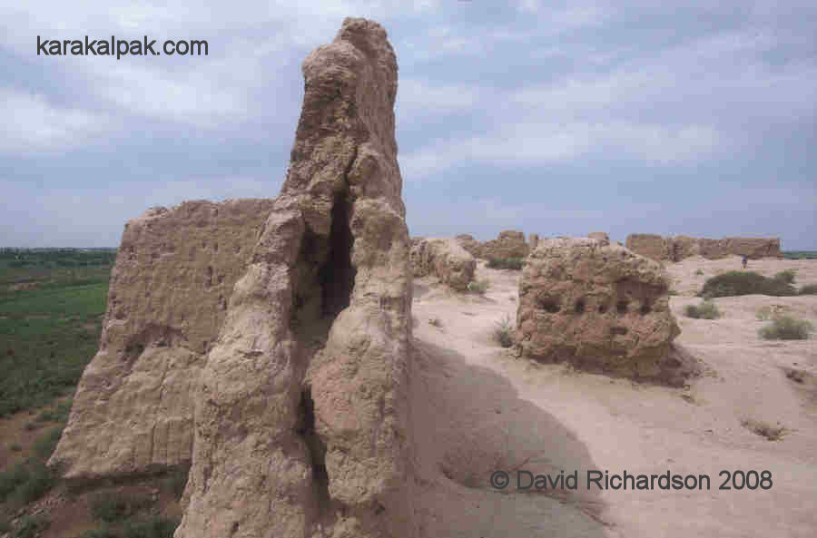 Profile of the outer wall of Qizil Qala