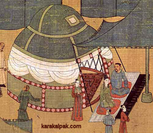 An aristocratic Khitan trellis-walled yurt