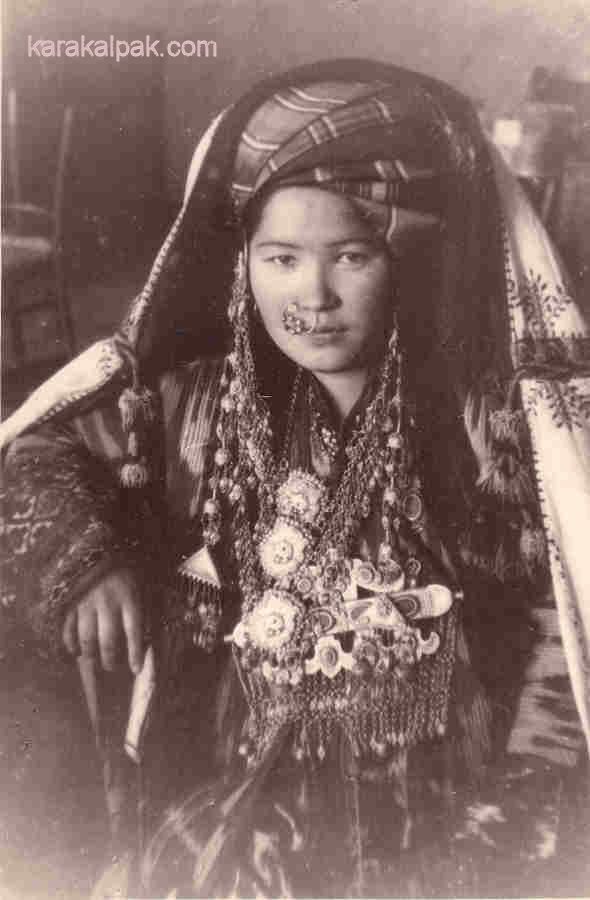 Wealthy Karakalpak woman in the 1930s