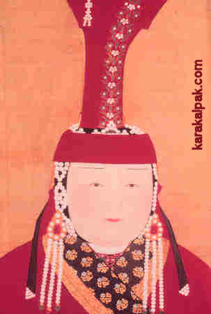 Chabi, the principal consort of Shizu (Qubilai Qan)