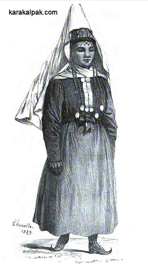 Headdress of a Qazaq married woman from de Levchine