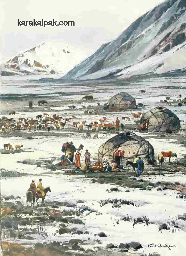 A Kirgis Aul in Winter