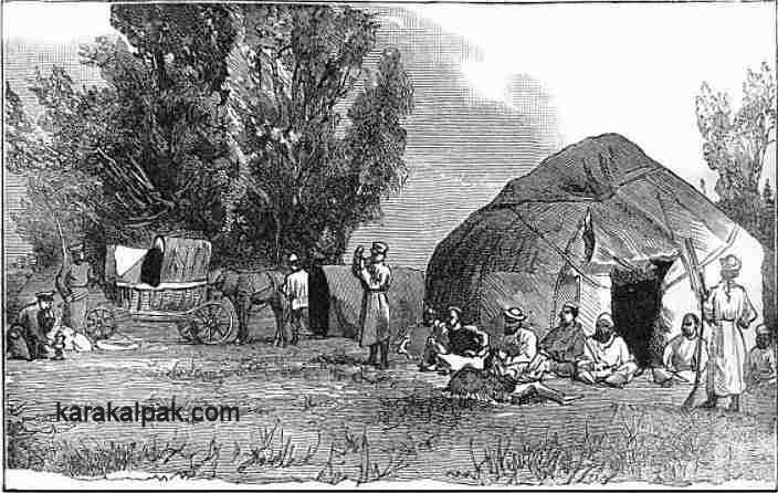 Qazaq Yurt from Lansdell's 1885 publication