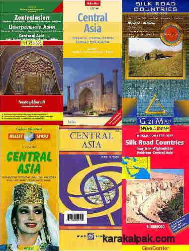 A selection of commercially available maps